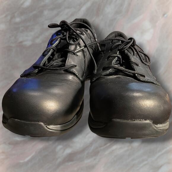 Men\'s 10.5 RED WING ComfortPro 6712 Black Leather Soft Toe Lace Up Work Shoes main image 6